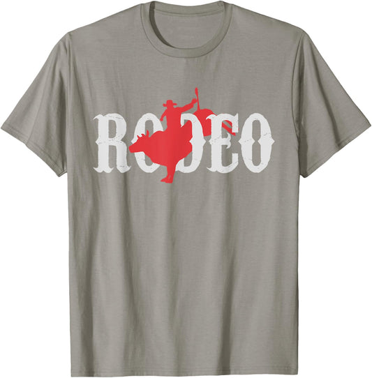 Bull Riding Tshirt Rodeo Western Country Bull Rider Gift Tee T-Shirt