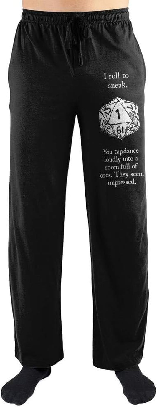 Mens Dungeons and Dragons Pants DAD Mens Lounge Wear